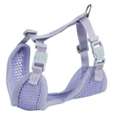 Шлея для собак Trixie з повідцем для цуценят S–M 26–34 см 10 мм світло-бузкова (4011905155647)