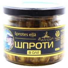 Рибні консерви Baltijas Шпроти в олії 160 г (4820062442404)