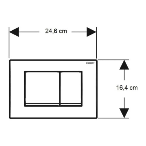 Панель змиву Geberit Delta30 білий (115.137.11.1)