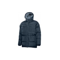 Куртка робоча Hoegert HT5K926, LEON, утеплена, капюшон, поліестер, темно-синя, 2XL 56 (HT5K926-2XL)
