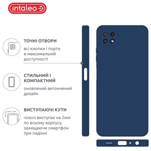 Чохол до мобільного телефона Intaleo SoftShell Samsung Galaxy A22 5G Blue (1283126557972)