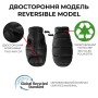 Курточка для тварин WAUDOG Re-clothes двостороння, з переробленого поліестеру S35 чорна (19101)