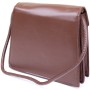 Сумка Vintage Горизонтальна кутоподібна зі шкірозамінника Коричнева (sale_14933)