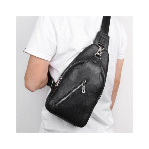 Сумка Vintage Флотар через плече Чорна (14973)