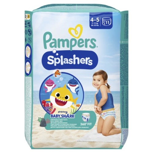 Підгузки Pampers для плавання Splashers Розмір 4-5 (9-15 кг) 11 шт (8001090698384)