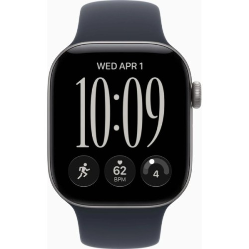 Смарт-годинник Apple Watch Series 12 GPS 42mm Space Grey Aluminium Case with Navy Blue Sport Band - S/M (MJE74RK/A)