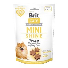 Ласощі для собак Brit Care Mini Treats Shine для малих порід для блискучої шерсті лосось 50 г (8595602578566)