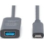 Дата кабель USB 3.2 AF to USB-C 5.0m Gen2 Active 10G Digitus (DA-73113)