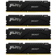 Модуль пам'яті для комп'ютера DDR5 128GB (4x32GB) 5600 MHz Beast Black XMP Kingston Fury (ex.HyperX) (KF556C40BBK4-128)