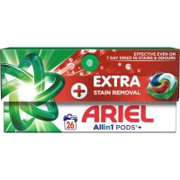 Капсули для прання Ariel Pods+ All-in-1 Extra Stain Removal Екстрасила виведення плям 26 шт. (8700216765305)