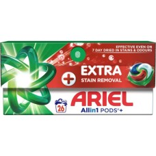 Капсули для прання Ariel Pods+ All-in-1 Extra Stain Removal Екстрасила виведення плям 26 шт. (8700216765305)