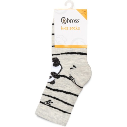 Шкарпетки дитячі Bross з пандами (5082-2-4-beige)
