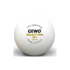 М'ячик для настільного теніса Gewo Select Pro 40+ ITTF 6 шт (86481200) (931059)