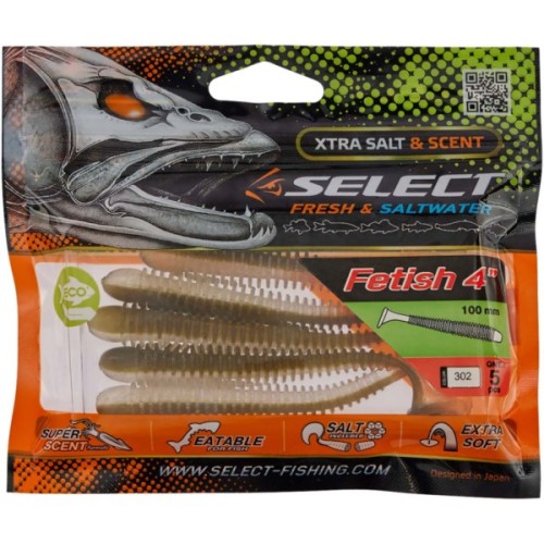 Силікон рибальський Select Fetish 4" 302 (5 шт/уп) (1870.71.70)