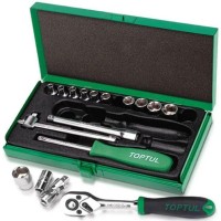 Набір інструментів Toptul в кейсі 1/4" 17од. (GCAD1701)