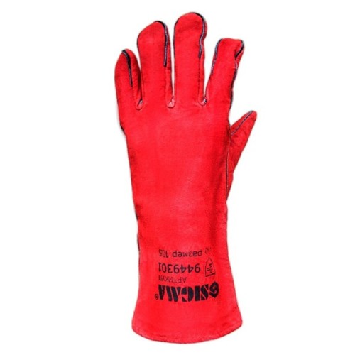 Захисні рукавиці Sigma краги зварювальника (червоні) (9449301)