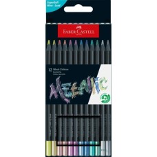Олівці кольорові Faber-Castell Black Edition colour pencils 100 кольорів тригранні чорне дерево (32447)
