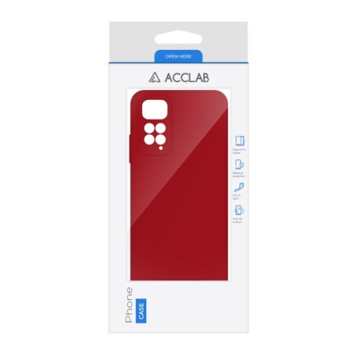 Чохол до мобільного телефона ACCLAB SoftShell Xiaomi Redmi Note 11 Red (1283126557606)