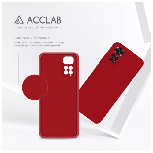 Чохол до мобільного телефона ACCLAB SoftShell Xiaomi Redmi Note 11 Red (1283126557606)