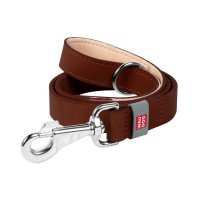 Повідець для собак WAUDOG Classic шкіряний Ш 25 мм Д 122 см коричневий (08156)