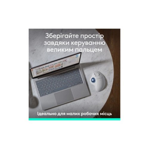 Мишка Logitech Ergo M575S Wireless Trackball Off-white (910-007030)
