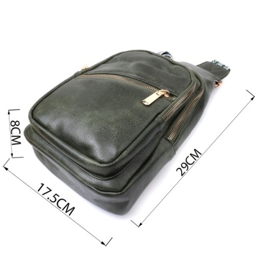 Сумка Vintage З екошкіри Зелена (22756)