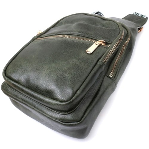 Сумка Vintage З екошкіри Зелена (22756)