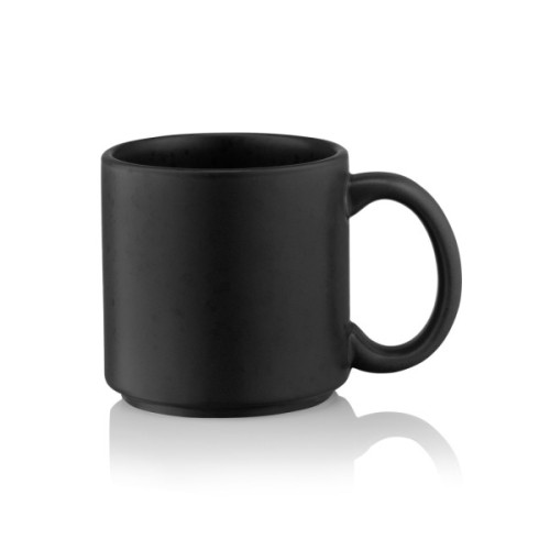 Чашка Ardesto Trento, 400мл, кераміка, чорний (AR2940TB)