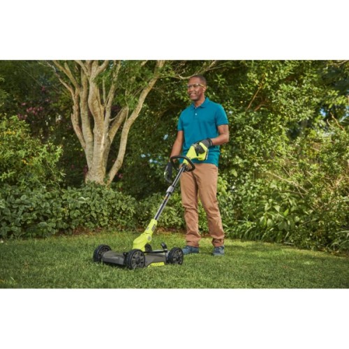 Тример садовий Ryobi RY18LMC30A-0 ONE+ 18В, 30см, висота 38-75мм, EasyEdge телескоп.штанга, 6.4кг (без АКБ та ЗП) (5133005917)