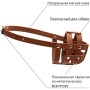 Намордник для собак Collar м'який №0 (спанієль) коричневий (06336)
