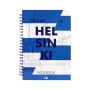 Блокнот Axent на спіралі тверда обкл., А5, 96арк. Helsinki (8032-06-A)