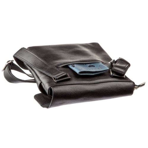 Сумка Shvigel З натуральної шкіри Чорна (11157)