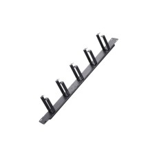 Кабельний організатор 19" 1U 5 кілець, корпус метал+пластик Voltronic (20027 / SG-CM003)