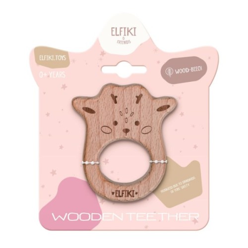 Прорізувач Elfiki дерев'яний Ельфик косуля Рубі (ІГ-0128)