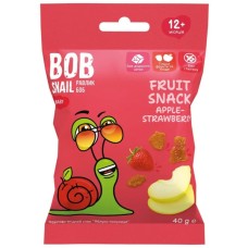 Дитячі снеки Bob Snail фруктові яблуко-полуниця 40 г (1740860)
