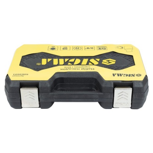 Набір інструментів Sigma насадок торцевих та біт 3/8" 39шт CrV mid (6003601)