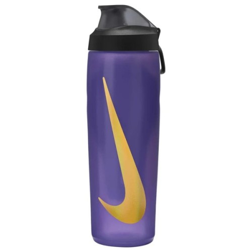 Пляшка для води Nike REFUEL BOTTLE LOCKING LID 24 OZ N.100.7668.501.24 фіолетовий, жовтий, чорний 709 мл (887791745231)