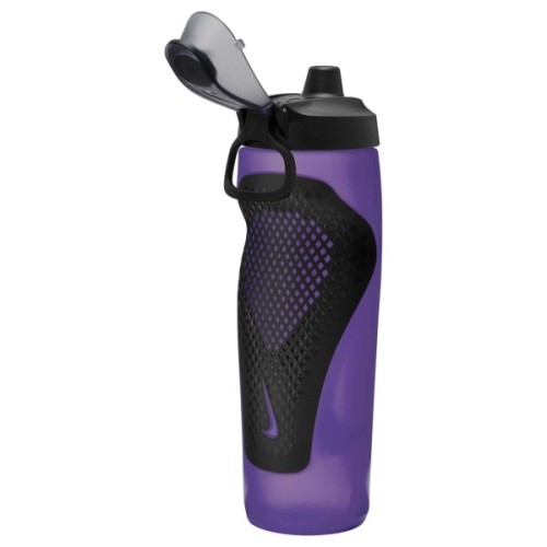 Пляшка для води Nike REFUEL BOTTLE LOCKING LID 24 OZ N.100.7668.501.24 фіолетовий, жовтий, чорний 709 мл (887791745231)