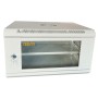 Шафа настінна GEAR 6U 19" 530x400x300 мм, + полиця, grey (GWMSN-6U-530-400G)