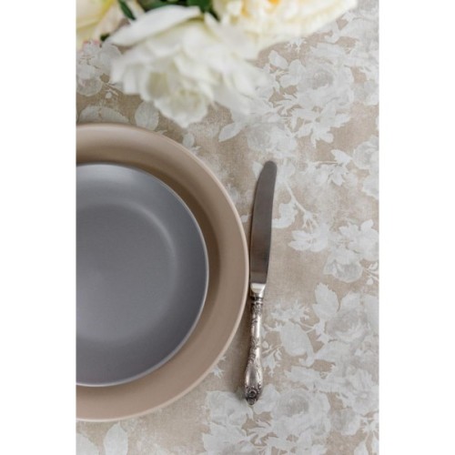 Скатертина Прованс непромокаюча Simfoni Алюр беж D-136 см (033617)