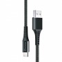 Дата кабель USB 2.0 AM to USB-C 1.2m Black Grand-X (FC-12B)