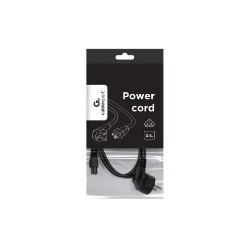Кабель живлення C5 0.5m 0.75mm2 Cablexpert (PC-186-ML12-0.5M)