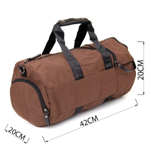 Сумка Vintage Спортивна текстильна Коричнева (20643)
