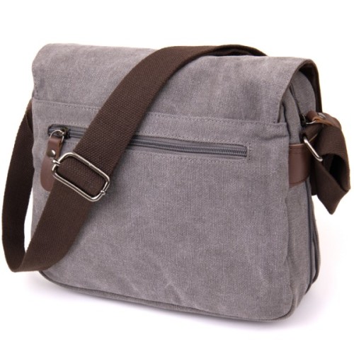 Сумка Vintage Текстильна Сіра (20605)