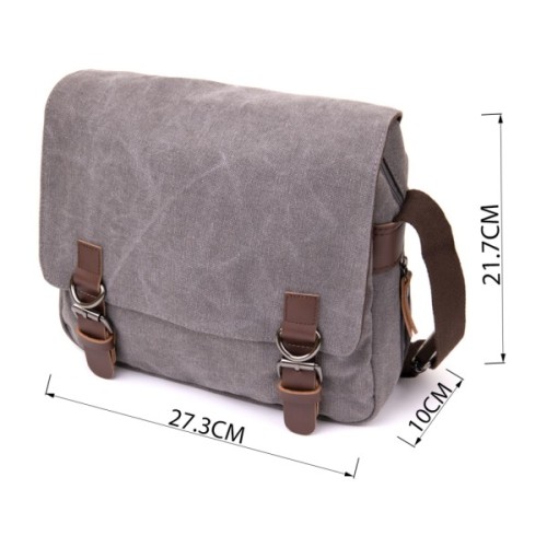 Сумка Vintage Текстильна Сіра (20605)