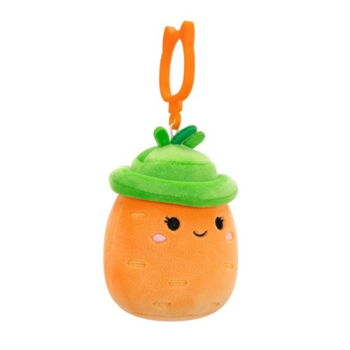 Брелок Squishmallows на кліпсі – Морквинка Кароліна 9 см (SQCP00462)