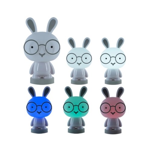 Нічник Kite Світильник LED з акумулятором Bunny, білий (K24-490-1-1)