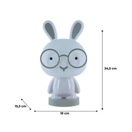 Нічник Kite Світильник LED з акумулятором Bunny, білий (K24-490-1-1)