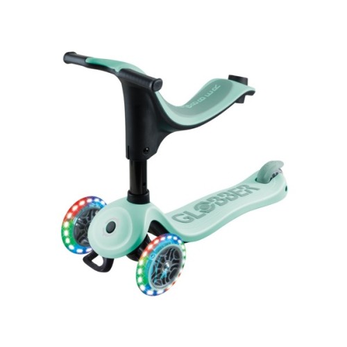 Самокат Globber Up Sporty 360 колеса з підсвіткою Мятно-фісташковий (456-706)