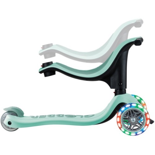Самокат Globber Up Sporty 360 колеса з підсвіткою Мятно-фісташковий (456-706)